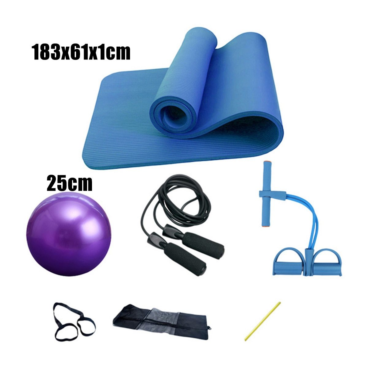 Deluxe Yoga Fitness 5 pcs Exercise Set